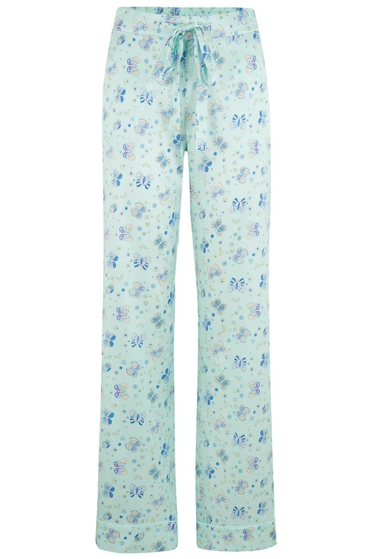 Poppy Glacier Butterfly Silk Trouser