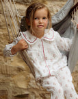 Marnie Pink & Brown Kids Muslin Pyjamas
