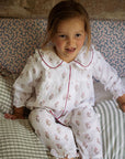 Marnie Pink & Brown Kids Muslin Pyjamas