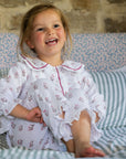 Marnie Pink & Brown Kids Muslin Pyjamas