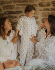 Marnie Pink & Brown Kids Muslin Pyjamas
