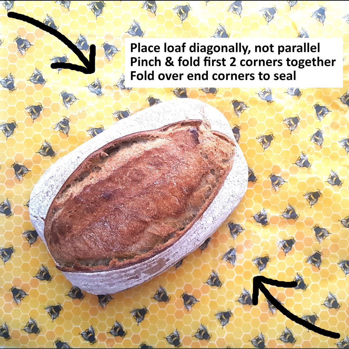 *Beeswax Wraps XXL Bread Wrap | Blue Hens