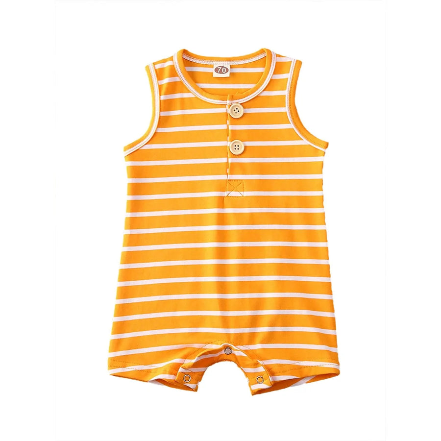 Adorable Baby Rompers for Boys & Girls - Soft Cotton Blend, Striped Design, Comfortable & Stylish for Everyday Wear by Baby Lamby at brixbailey.com