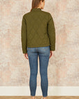 Yumi Green Short Quilted Jacket