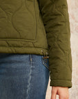 Yumi Green Short Quilted Jacket