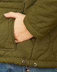 Yumi Green Short Quilted Jacket