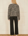 Yumi Brown Leopard Print Boxy Jacket