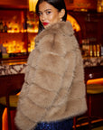Yumi Coffee Luxe Faur Fur Coat