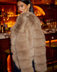 Yumi Coffee Luxe Faur Fur Coat