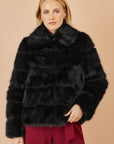 Yumi Black Luxe Faur Fur Coat
