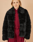 Yumi Black Luxe Faur Fur Coat