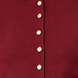 Yumi Burgundy Knitted Fitted Button Down Peplum Cardigan