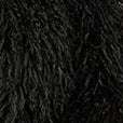 Yumi Black Luxe Fluffy Faux Fur Coat
