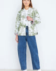 Yumi Green Reversible Cotton Quilted Jacket