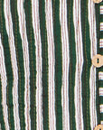 Yumi Green Fox Print Reversible Cotton Quilted Jacket