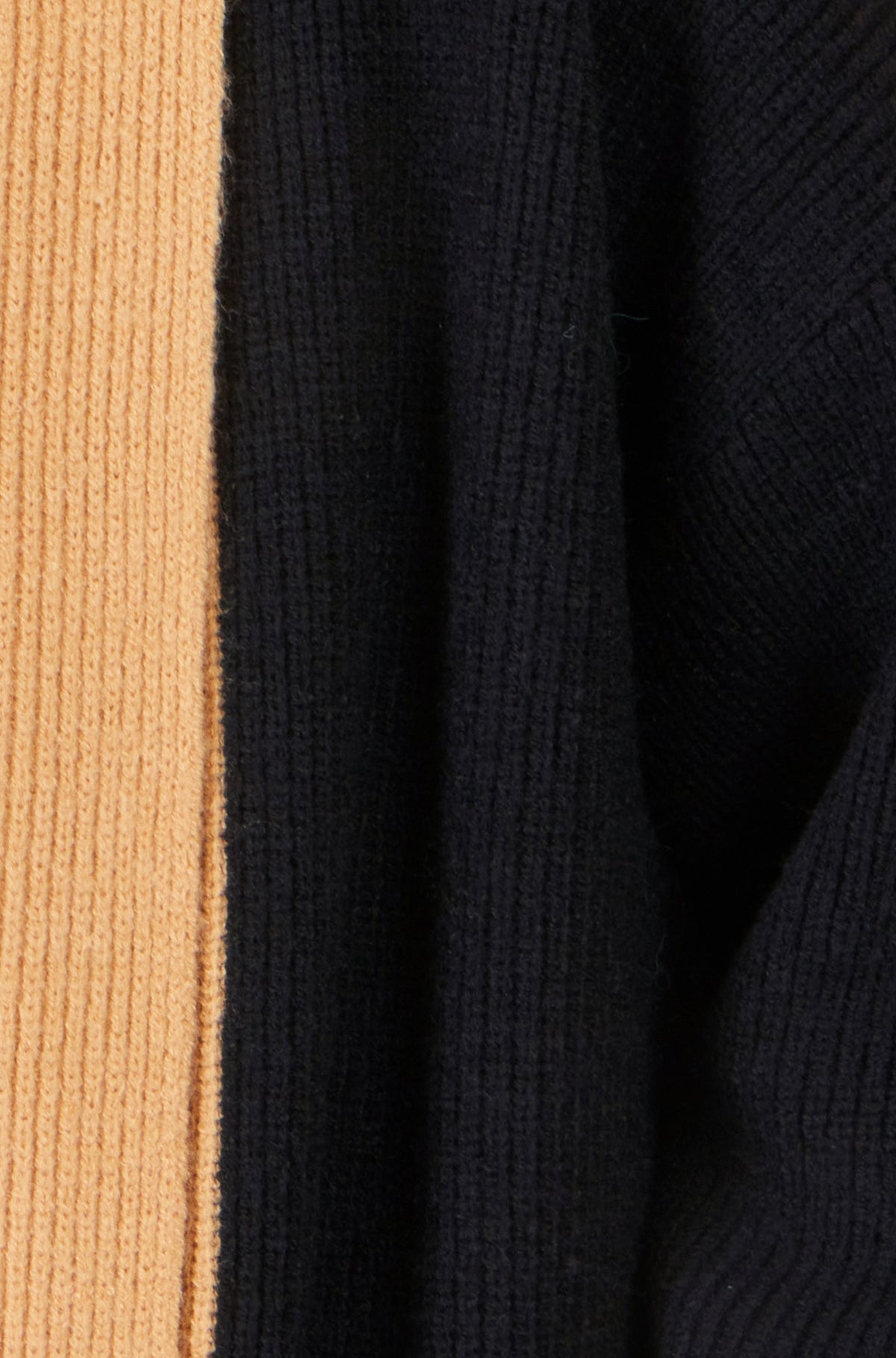 Yumi Black Open Cardigan With Contrast Border