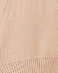 Yumi Beige Knitted Button Cardigan