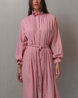 Yasmina Ruffle Linen Dress