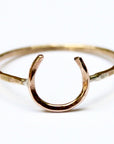 Lucky Horseshoe Ring - Small - Equestrian Ring
