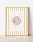 Boho Sunshine Print - Yellow Stripes