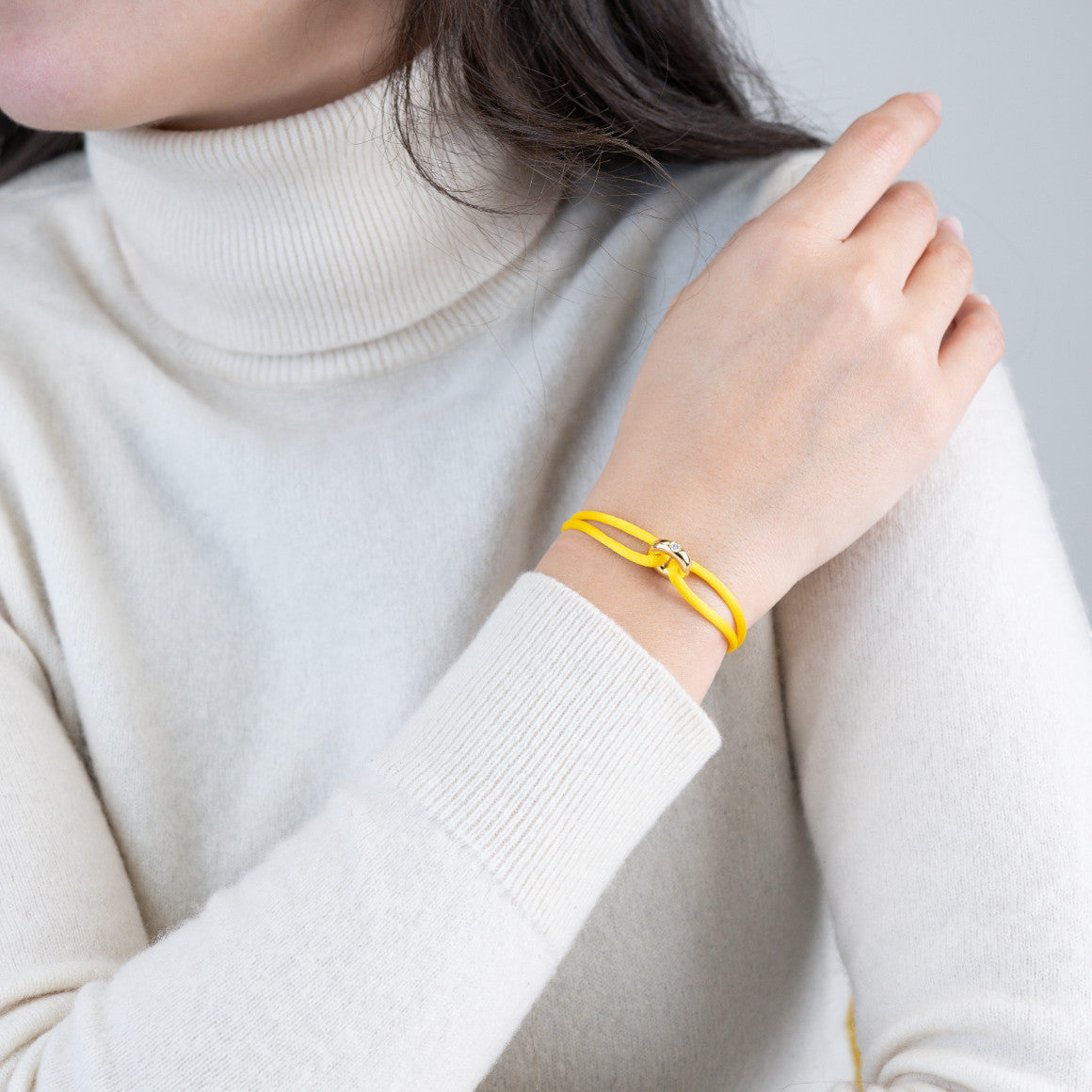 Golden Soho Diamond Cord Bracelet