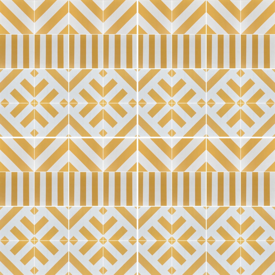Premium yellow stripe porcelain tile, stylish durable anti-slip outdoor indoor tile, best-selling luxury ceramic floor wall tile by Maria Starling Design at brixbailey.com