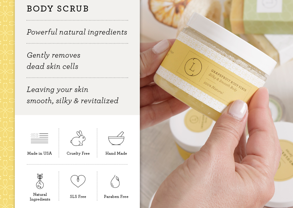 Reviving set with Grapefruit shea butter and Body scrub-1