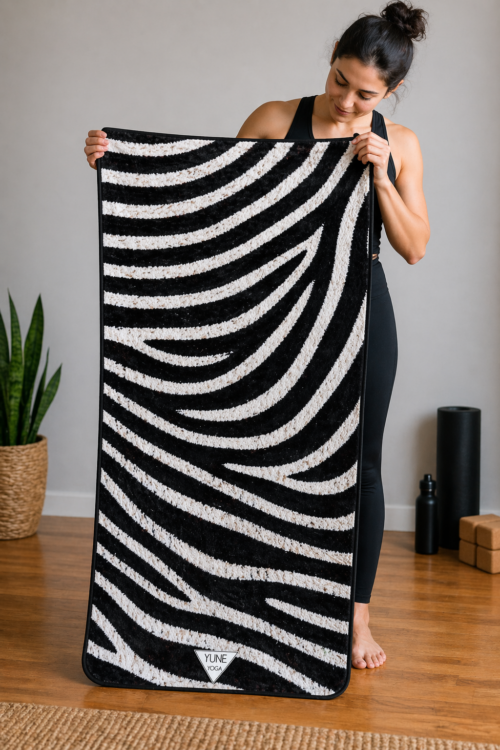 Zebra Yoga Towel