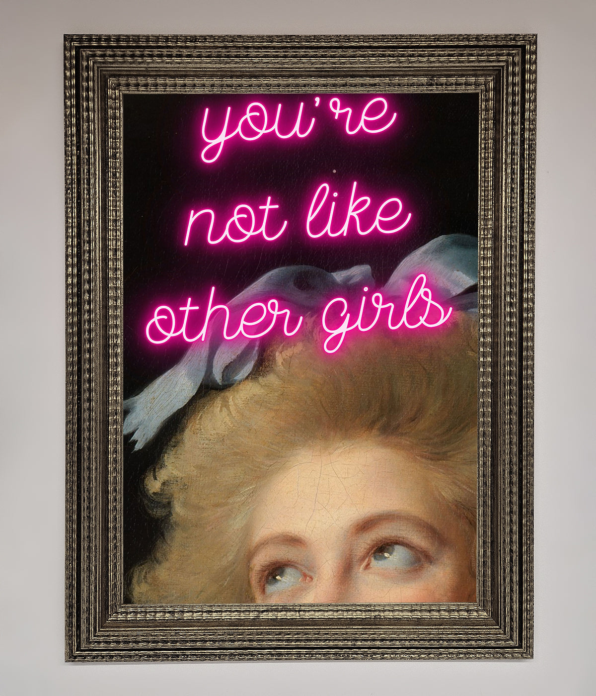 Luxury Youre Not Like Other Girls framed wall art, stylish modern decor, empowering statement piece, best-selling home accent by Zestio at brixbailey.com