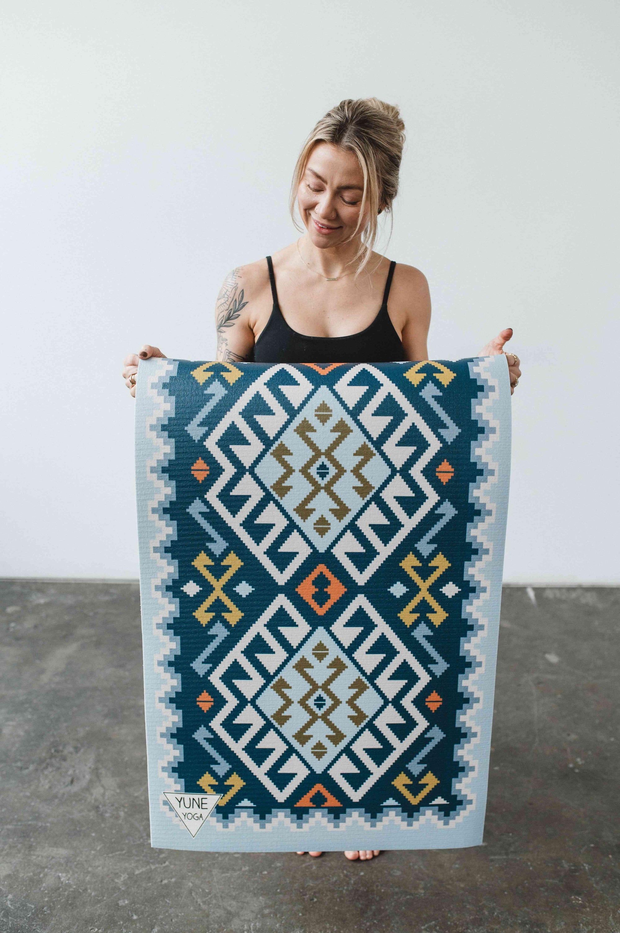 Yoga Mat | 6mm Thick | Blue | Non-Slip | Eco Friendly | Yune Yoga | Moab River-0