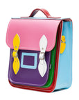 Handmade Leather City Backpack - Classic Kaleidoscope