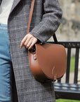 Handmade Leather Saddle Bag - Chestnut