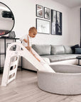 Wooden Indoor Scandi Slide for Children 87x46cm