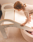 Wooden Indoor Scandi Slide for Children 87x46cm