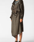 ANDREA Newlife Trench - Olive/Black-8