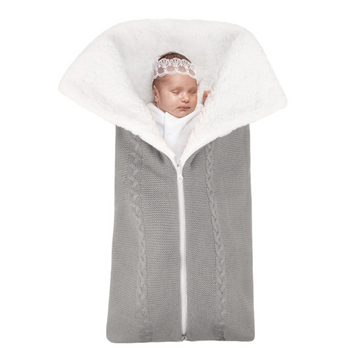 Warm Sherpa Sleep Sack for Babies 0-4 Months - Cozy Zippered Design for Peaceful Sleep by Baby Lamby at brixbailey.com