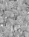 Monochrome Zebra Wallpaper