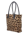 NEW Leopard Leather Day Tote Bag
