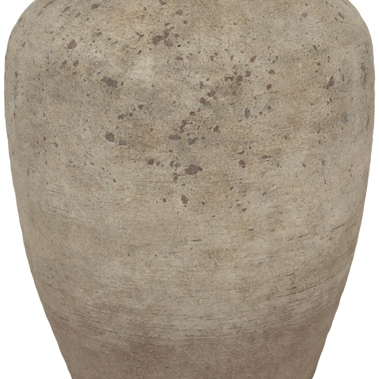 Handcrafted Ceramic Vase in Mottled Grey Finish