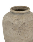 Handcrafted Ceramic Vase in Mottled Grey Finish