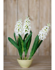 White Hyacinth Faux Stem for Effortless Home Style
