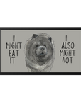 Blue Chow Chow Pet Bowl Mat – For the Poshest of Pups!