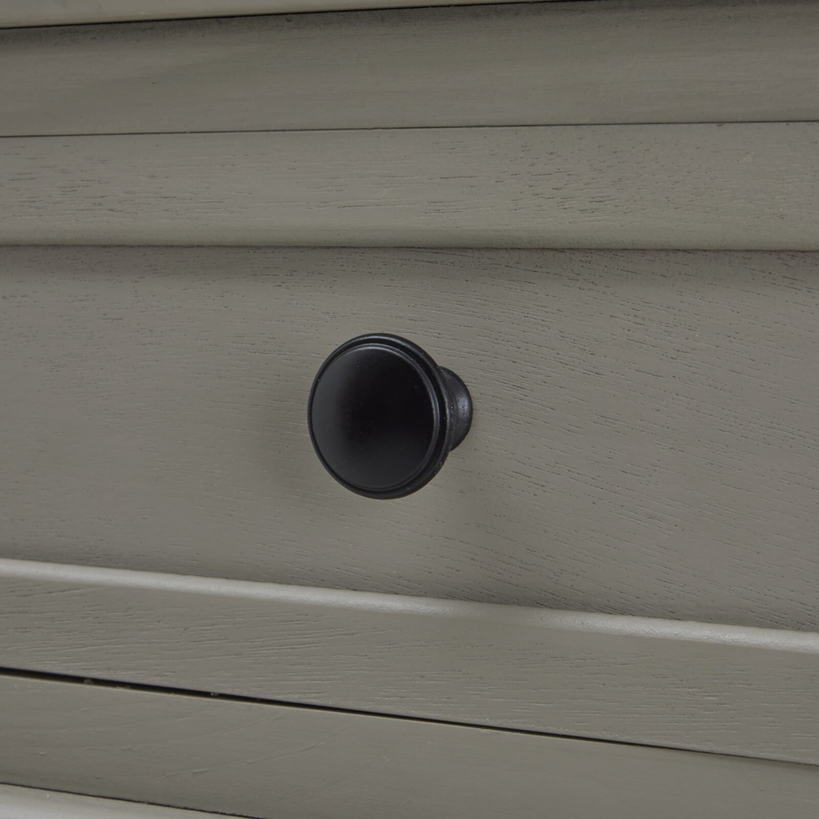 Two Drawer Console Table in Soft Grey
