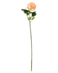 Butter Yellow Rose Faux Stem