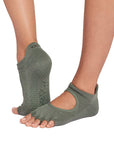 ToeSox Half Toe Bellarina Women's Yoga Grip Socks
