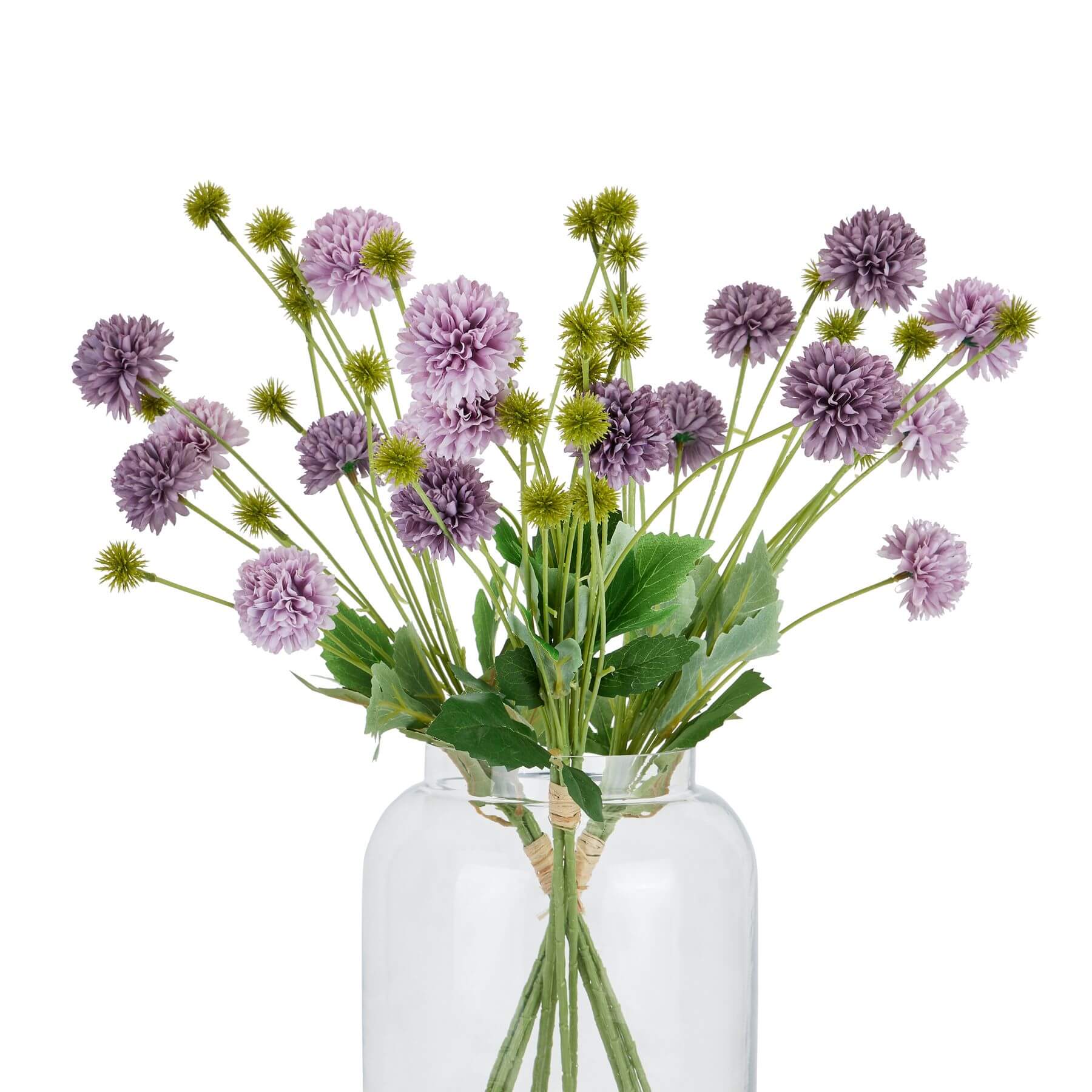 Purple Chrysanthemum Faux Flower Bouquet