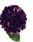 Dhalia PomPom Artificial Flowers Purple-3