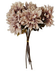 Pack of 6 x 55cm Dahlia Flower Stem - Dusty Pink-4