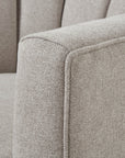 Swivel Chair in Oatmeal Twill