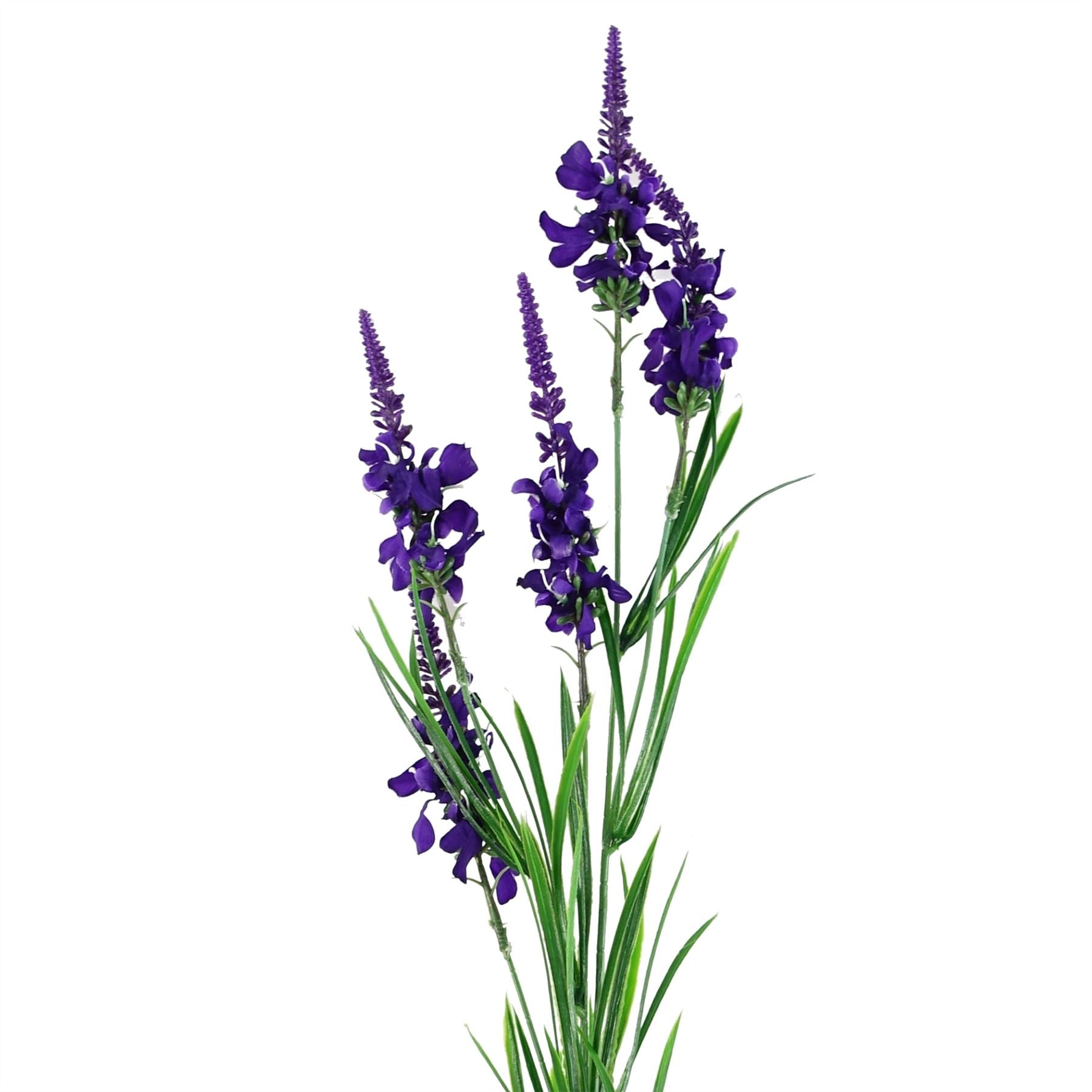 Pack of 6 x Artificial Flowers Purple Larkspur Artifical Stem 80cm-3